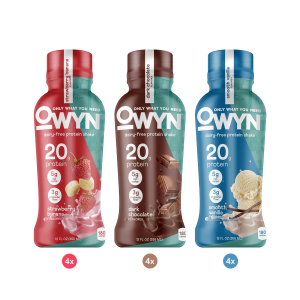 Protein Shakes Strawberry Banana, Dark Chocolate, Smooth Vanilla Variety Pack